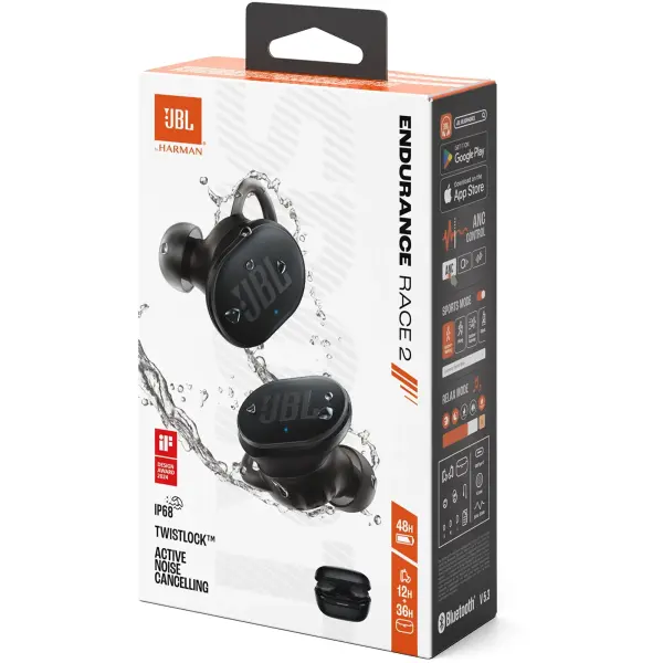 Купити Навушники JBL Endurance Race 2 Black (JBLENDURACE2BLK) - фото 11