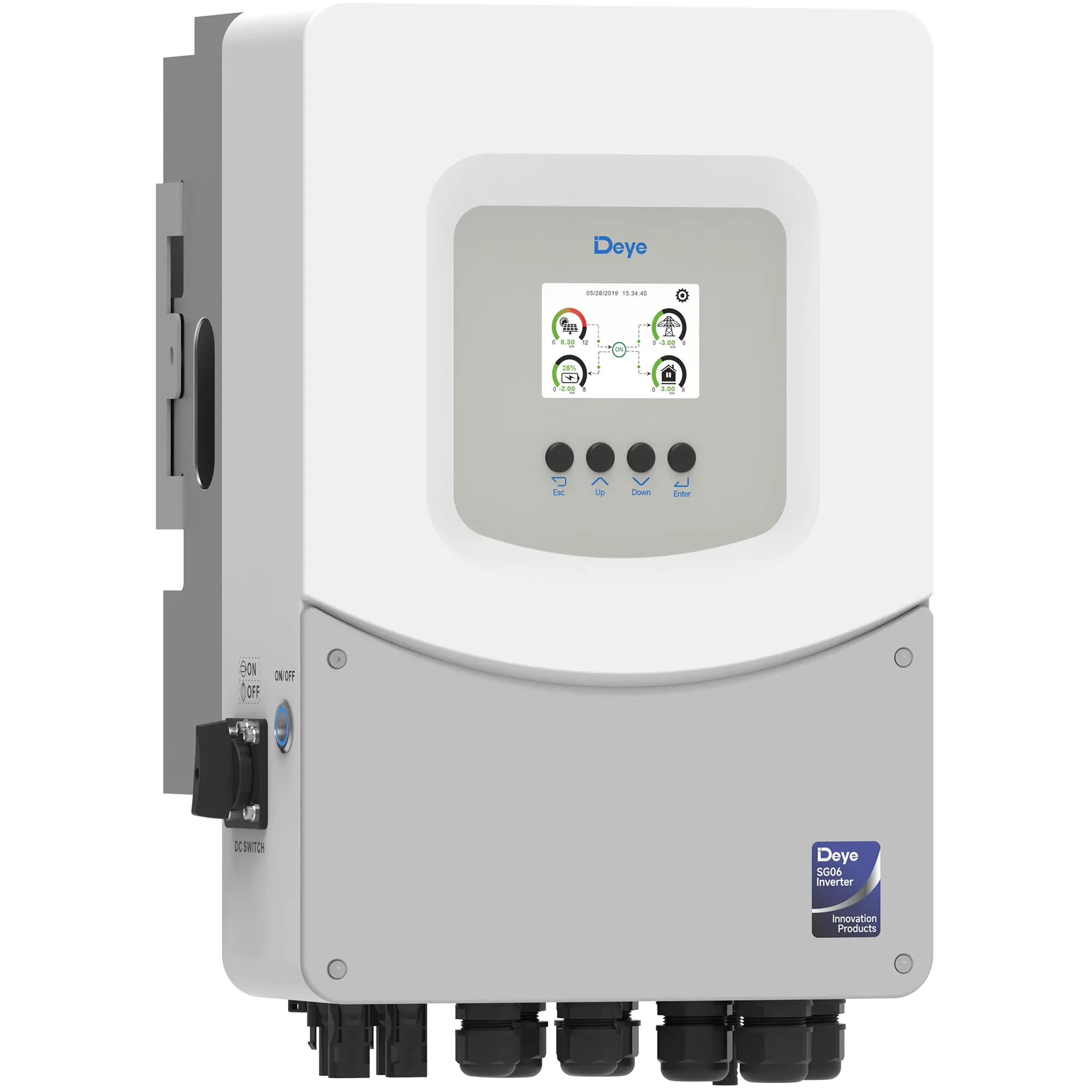 Купити Гібридний інвертор DEYE SUN-3.6K-SG06LP1-EU-BM2 3.6kW 48V 2 MPPT 220V Однофазний (SUN-3.6K-SG06LP1-EU-BM2) - фото 2