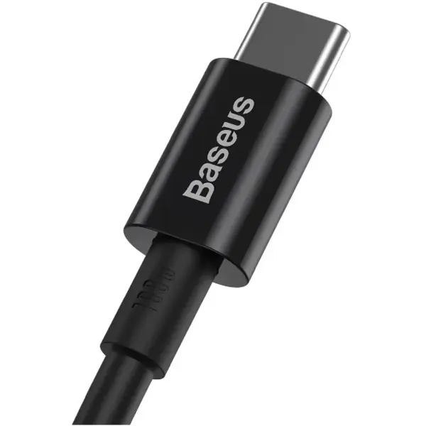 Купить Кабель Baseus Superior Series Fast Charging Data Cable Type-C to Type-C 100W 1m Black (CATYS-B01) - фото 2