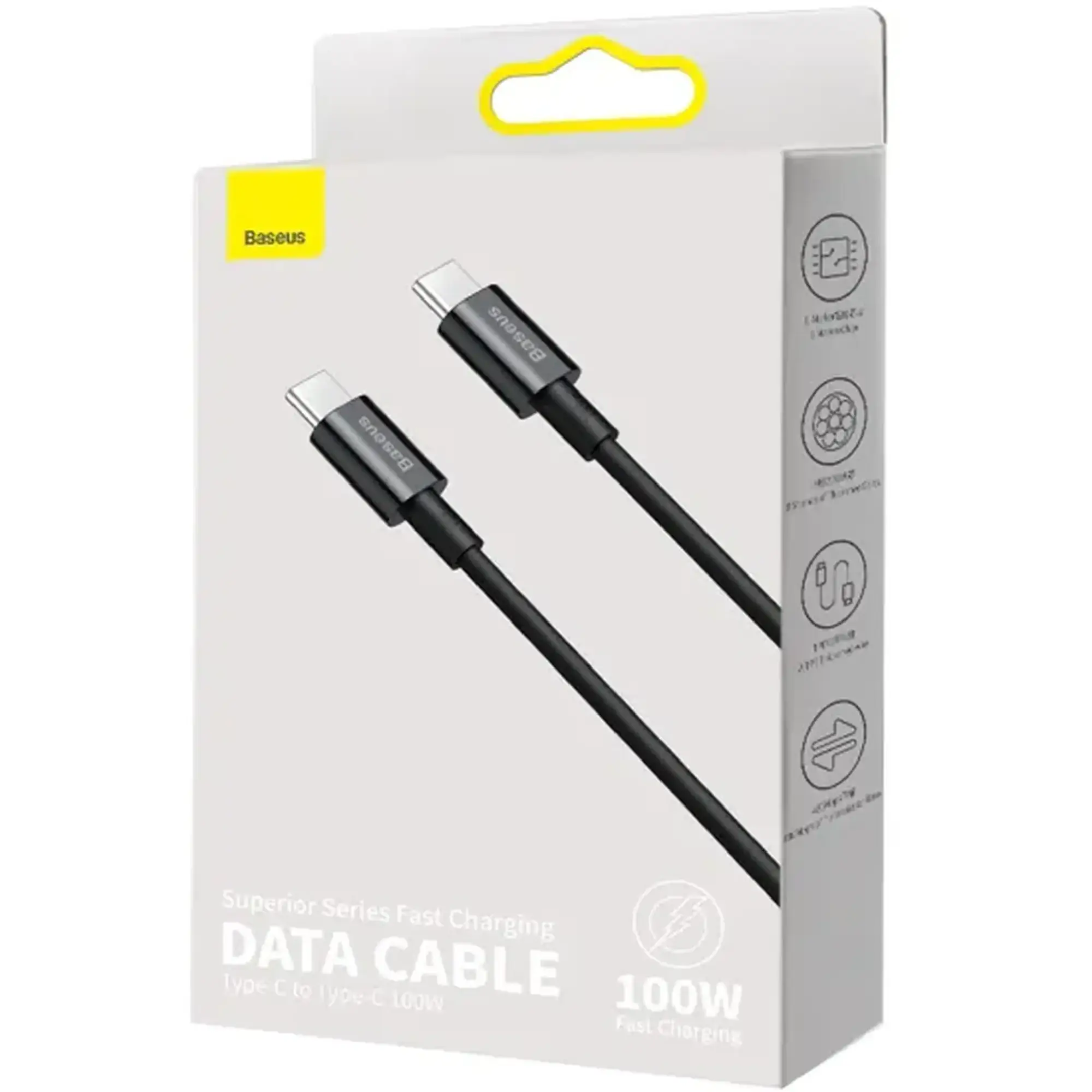 Купить Кабель Baseus Superior Series Fast Charging Data Cable Type-C to Type-C 100W 1m Black (CATYS-B01) - фото 6