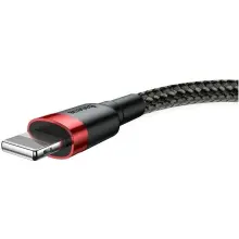 Купить Кабель Baseus Cafule Lightning 2.4A 1m Red/Black (CALKLF-B19) - фото 4