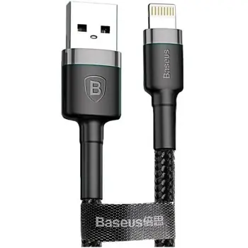Купить Кабель Baseus Cafule USB - Lightning 2.4A 1m Gray/Black (CALKLF-BG1) - фото 1