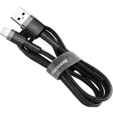 Купить Кабель Baseus Cafule USB - Lightning 2.4A 1m Gray/Black (CALKLF-BG1) - фото 2