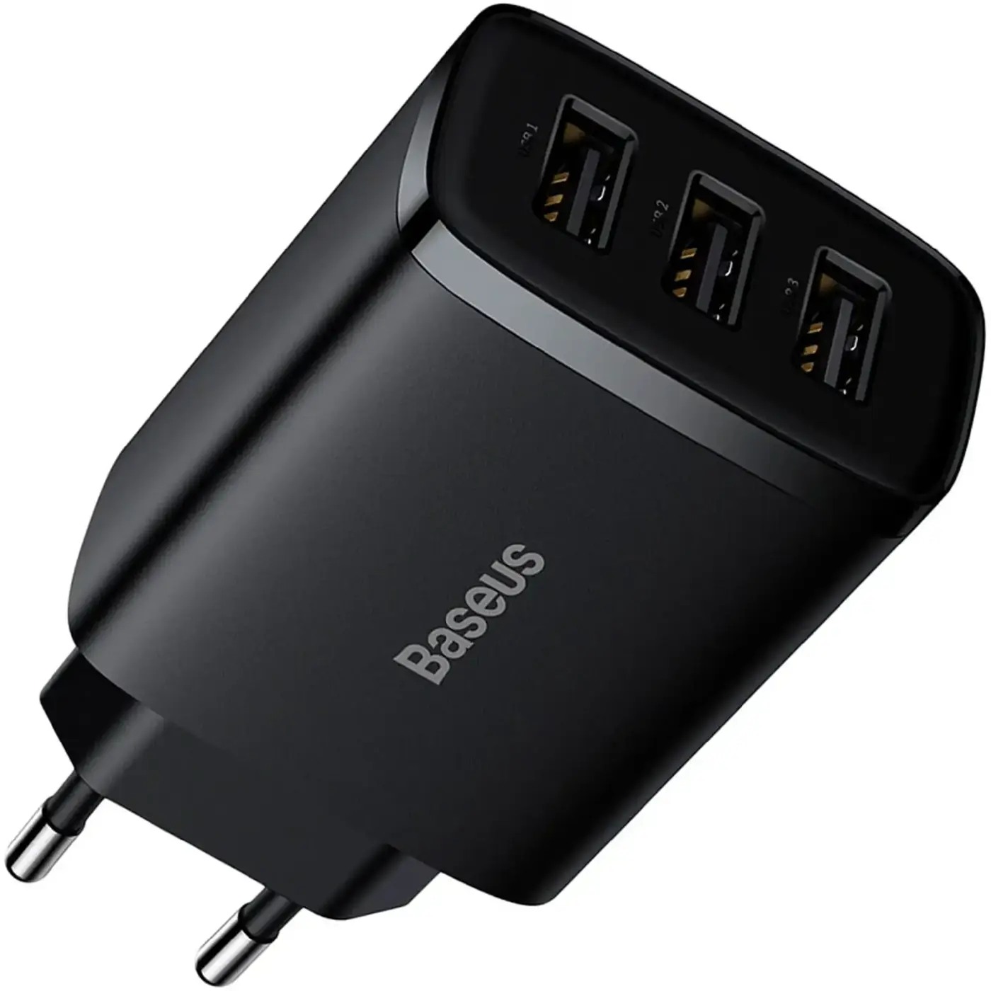 Купити Зарядний пристрій Baseus Compact Charger 3U 17W EU Black (CCXJ020101) - фото 2