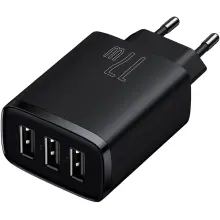 Купити Зарядний пристрій Baseus Compact Charger 3U 17W EU Black (CCXJ020101) - фото 3