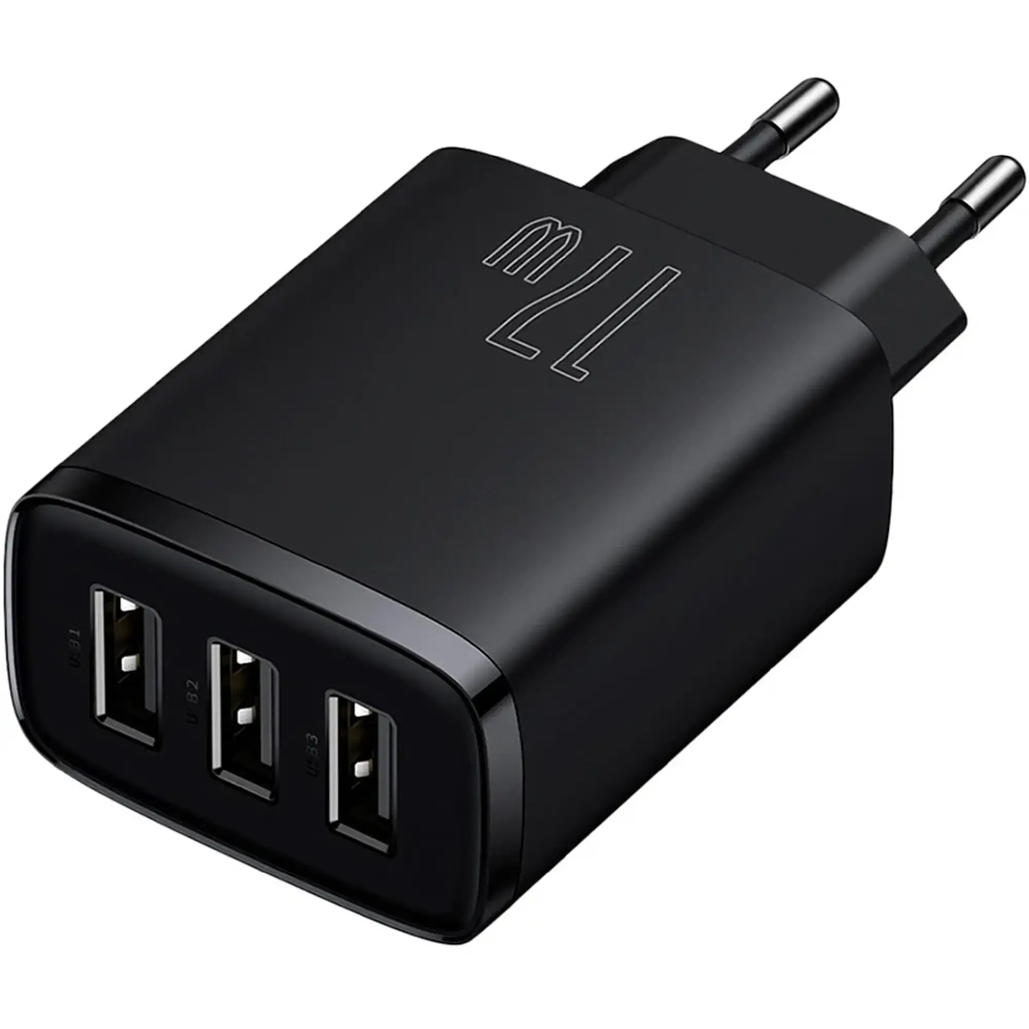 Купити Зарядний пристрій Baseus Compact Charger 3U 17W EU Black (CCXJ020101) - фото 3