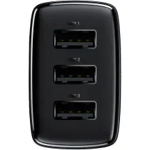 Купити Зарядний пристрій Baseus Compact Charger 3U 17W EU Black (CCXJ020101) - фото 4