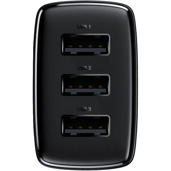 Купити Зарядний пристрій Baseus Compact Charger 3U 17W EU Black (CCXJ020101) - фото 4
