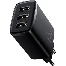 Купити Зарядний пристрій Baseus Compact Charger 3U 17W EU Black (CCXJ020101) - фото 5