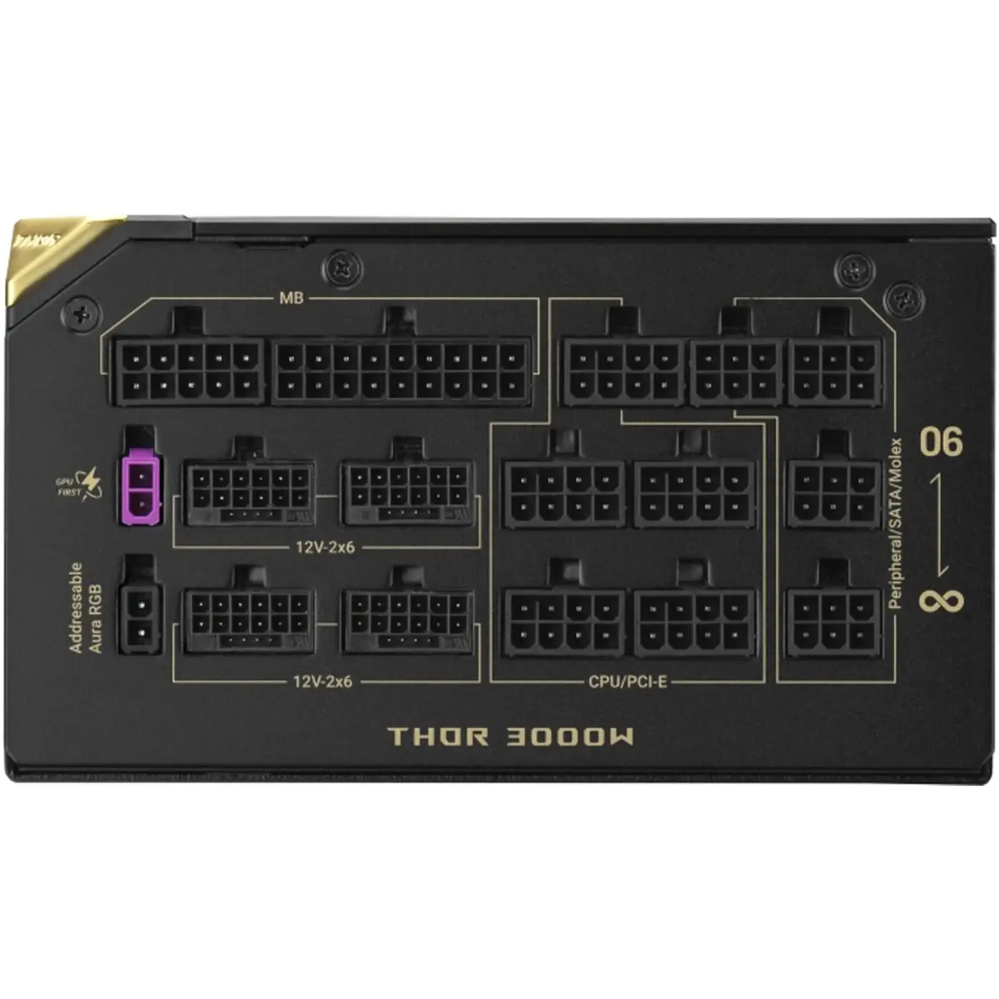 Купити Блок живлення ASUS ROG-THOR-3000T3-GAMING-20TH (90YE00VA-B0NA00) - фото 9