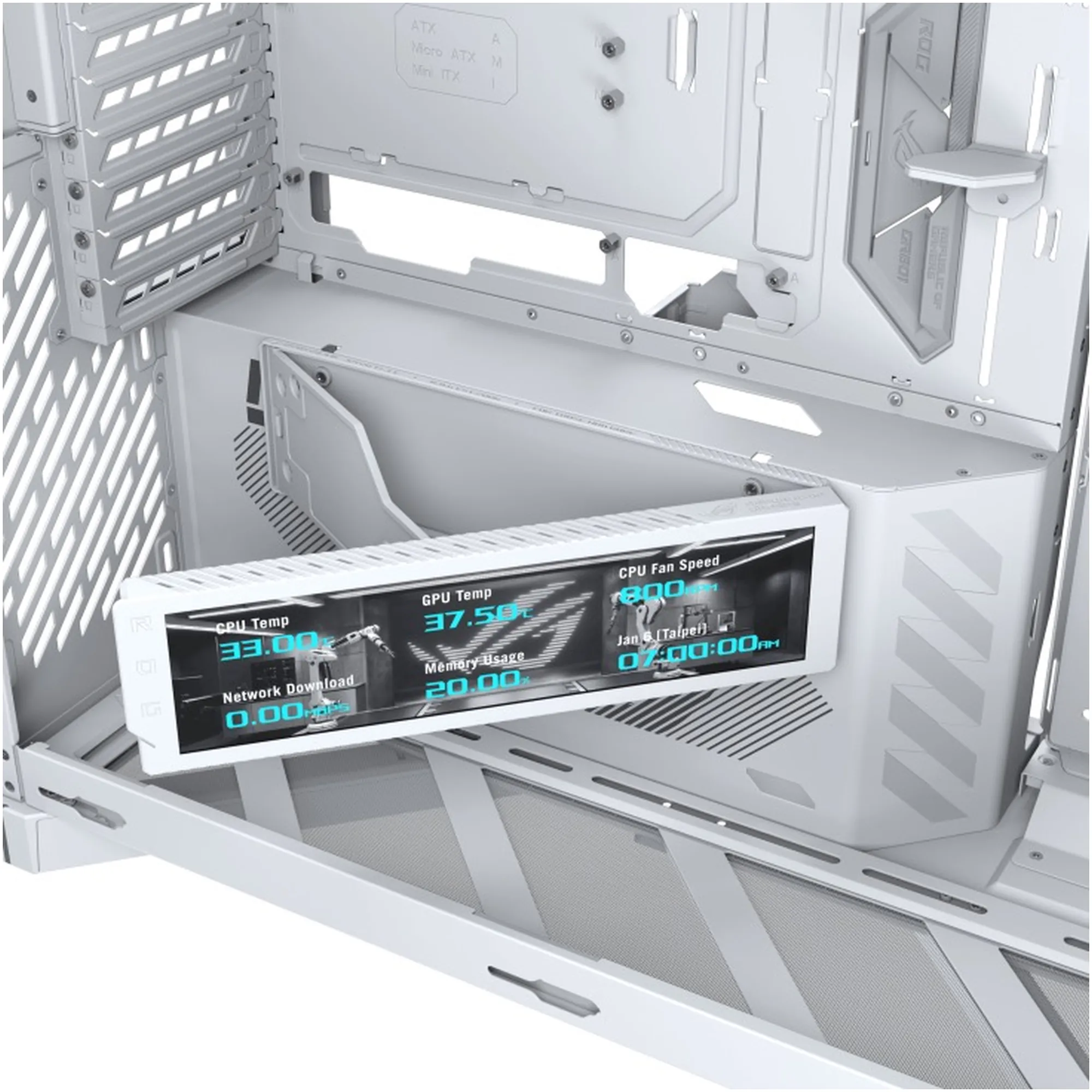 Купить Корпус ASUS ROG Cronox ARGB GR801 White (90DC00T3-B09030) - фото 11