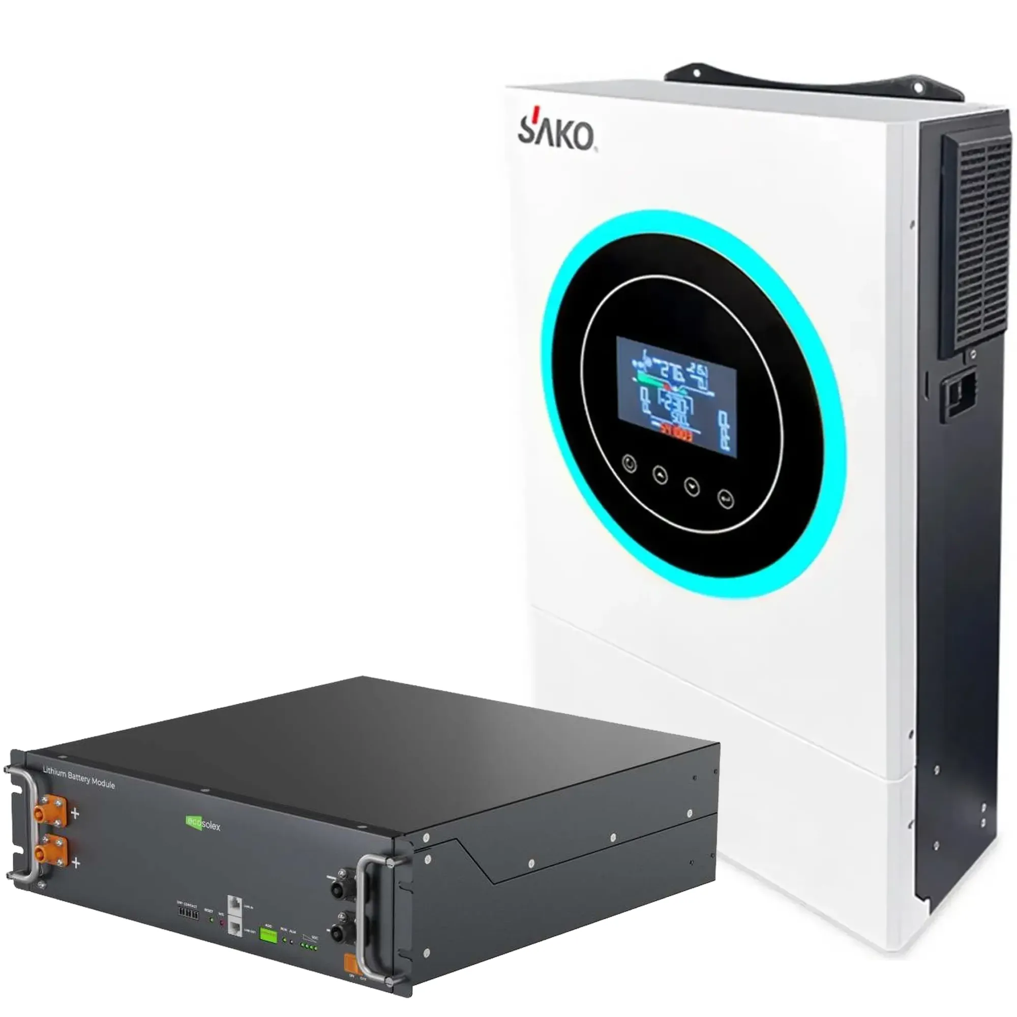 Купить Система хранения энергии SAKO SV-1SN6.2К1-LEC5K1-1 5kW 5.1kWh 1BAT LiFePO4 ≥6000 циклов - фото 1