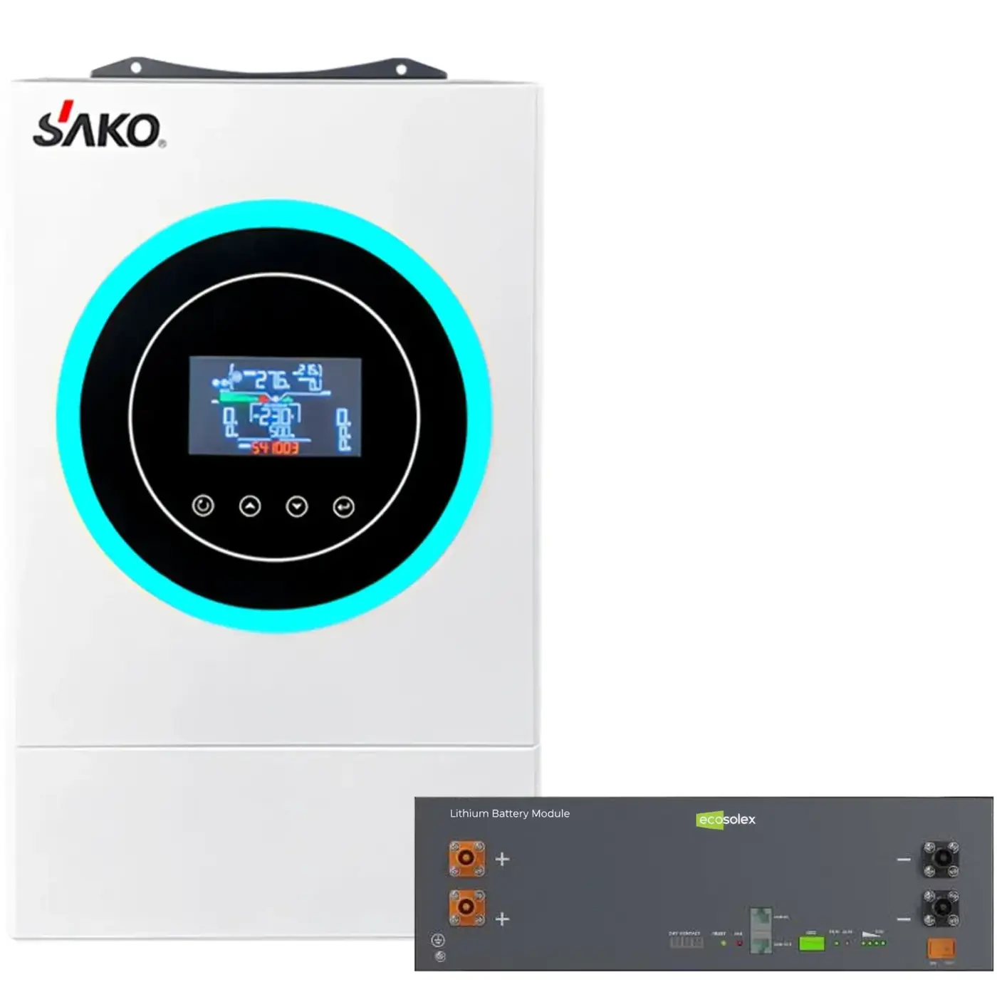 Купить Система хранения энергии SAKO SV-1SN6.2К1-LEC5K1-1 5kW 5.1kWh 1BAT LiFePO4 ≥6000 циклов - фото 2