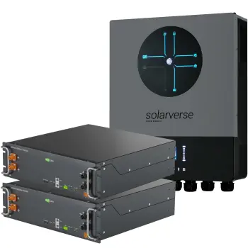 Купить Система хранения энергии Solarverse SV-1SV5K2-LEC10K1-1 5kW 10.2kWh 2BAT LiFePO4 ≥6000 циклов - фото 1