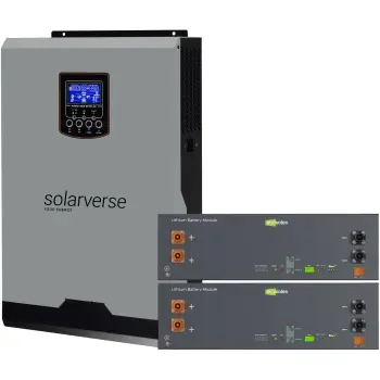 Купити Система зберігання енергії Solarverse SV-1SV5K2-LEC10K1-1 5kW 10.2kWh 2BAT LiFePO4 ≥6000 циклів - фото 2