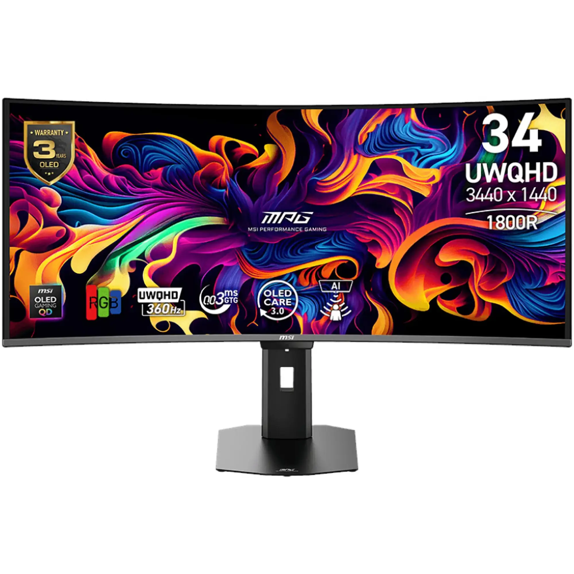 Купити Монітор 34" MSI QD-OLED MPG 341CQR QD-OLED X36 - фото 1