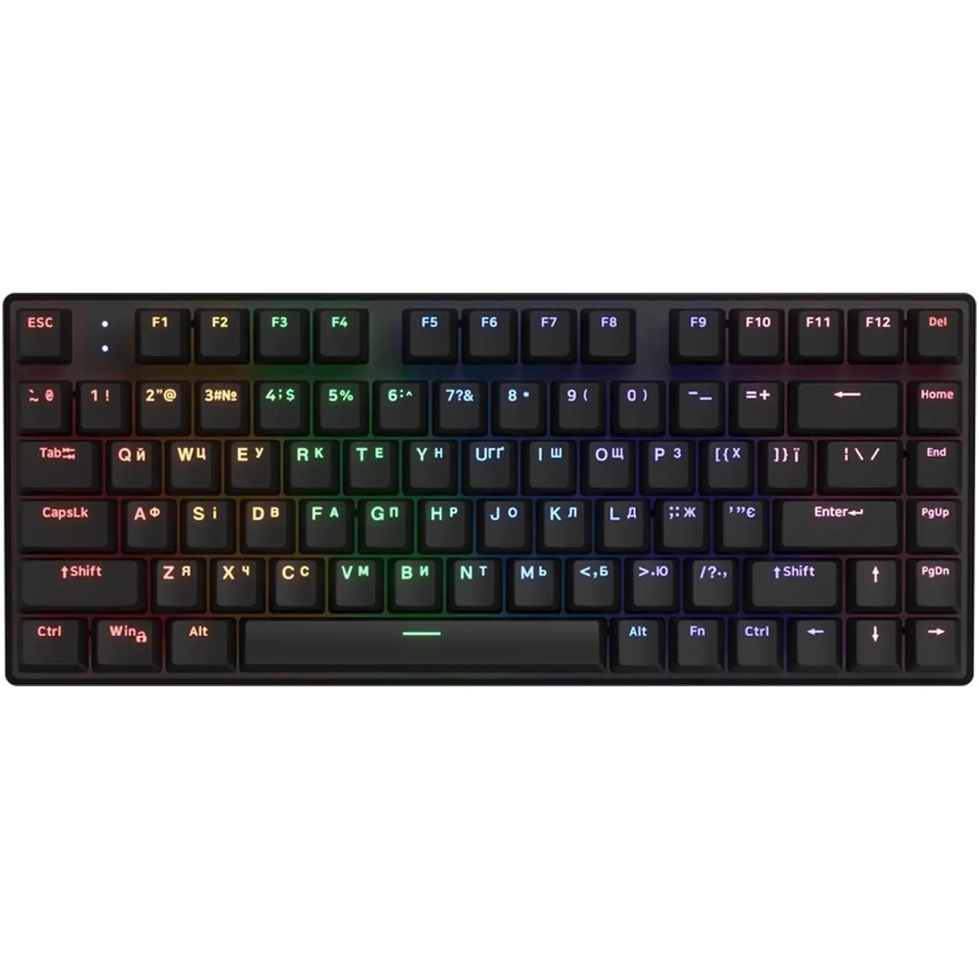 Купити Клавіатура Hator Icefall Mecha 75 wireless Rainbow black (HTK275UA) - фото 1