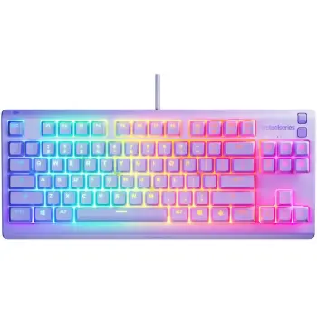 Купить Клавиатура SteelSeries Apex 3 TKL USB UA Lavender (64940) - фото 1
