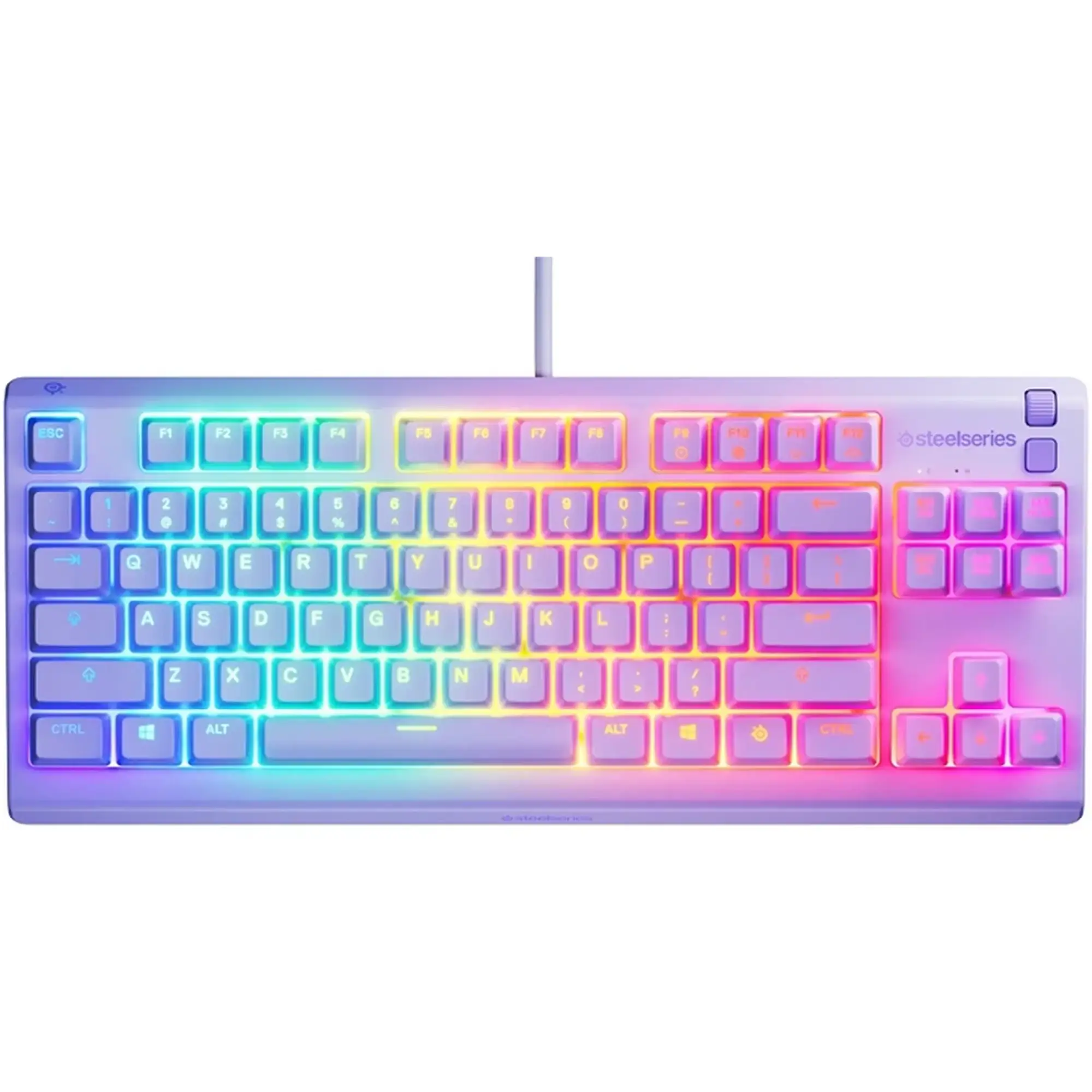 Купить Клавиатура SteelSeries Apex 3 TKL USB UA Lavender (64940) - фото 1