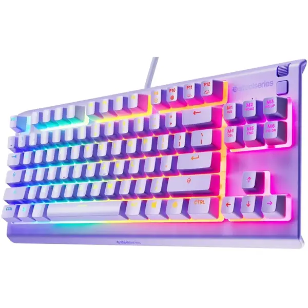 Купить Клавиатура SteelSeries Apex 3 TKL USB UA Lavender (64940) - фото 2
