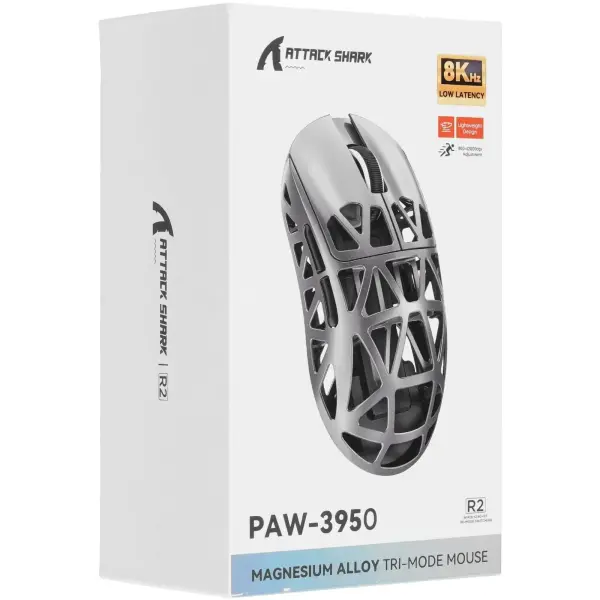 Купити Мишка Attack Shark R2 Wireless/Bluetooth (PAW3950) Black (R2B_AS) - фото 7