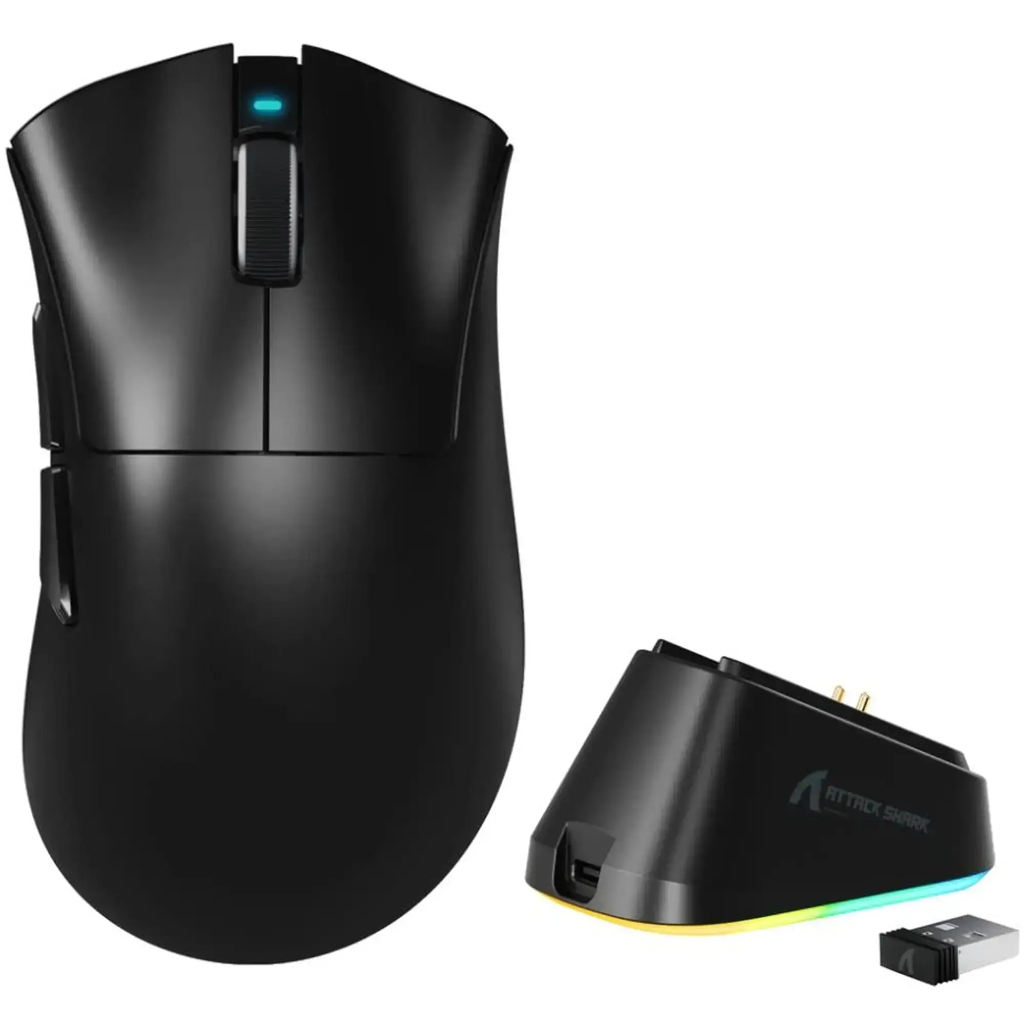 Купити Мишка Attack Shark V3Pro Ultra-Light Wireless/Bluetooth (PAW3311) Black (V3PROB_AS) - фото 2