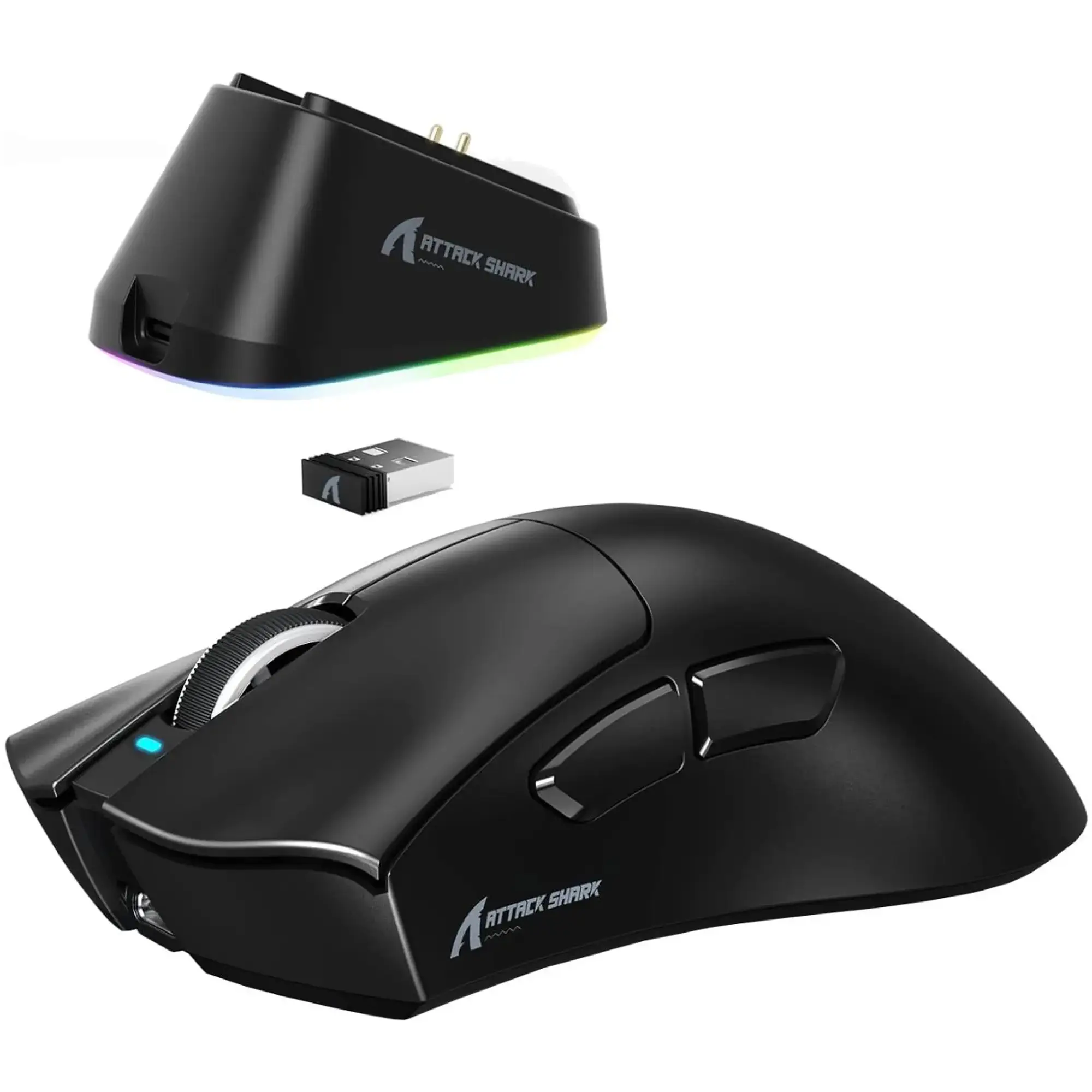 Купити Мишка Attack Shark V3Pro Ultra-Light Wireless/Bluetooth (PAW3311) Black (V3PROB_AS) - фото 3