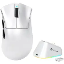 Купити Мишка Attack Shark V3Pro Ultra-Light Wireless/Bluetooth (PAW3311) White (V3PROW_AS) - фото 2