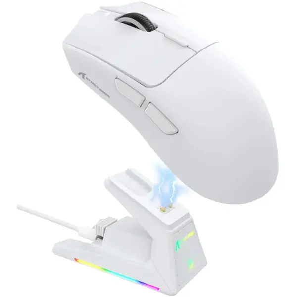 Купити Мишка Attack Shark X1 Wireless/Bluetooth (PAW3395PRO) White (X1W_AS) - фото 2
