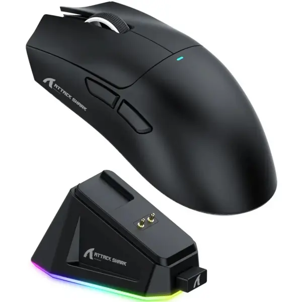 Купити Мишка Attack Shark X11 Wireless/Bluetooth (PAW3311) Black (X11B_AS) - фото 5