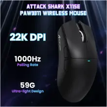 Купити Мишка Attack Shark X11SE Wireless//Bluetooth (PAW3311) Black (X11SEB_AS) - фото 2