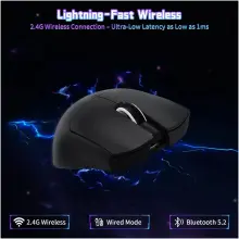 Купити Мишка Attack Shark X11SE Wireless//Bluetooth (PAW3311) Black (X11SEB_AS) - фото 3