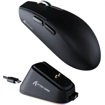 Купити Мишка Attack Shark G3 PRO Wireless/Bluetooth (PAW3311) Black (G3PROB_AS) - фото 1