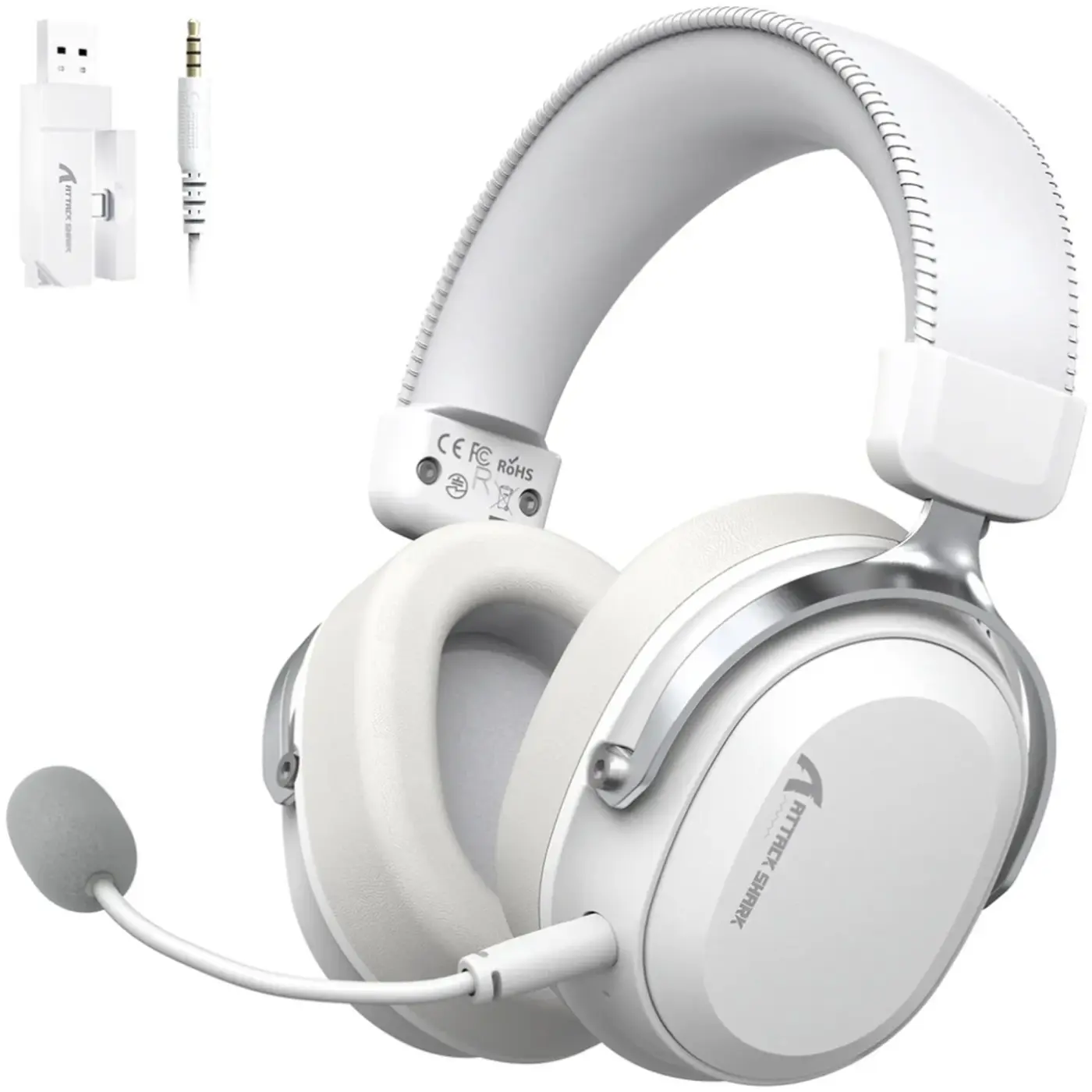Купити Навушники Attack Shark L30PRO Wireless White (L30PROW_AS) - фото 1