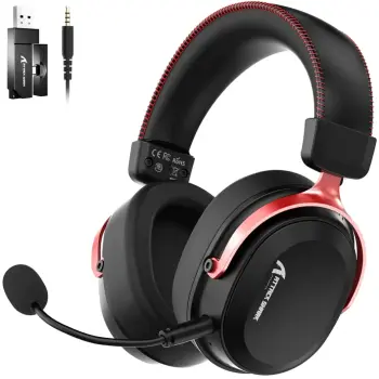 Купити Навушники Attack Shark L30PRO Wireless Black and Red (L30PROBR_AS) - фото 1