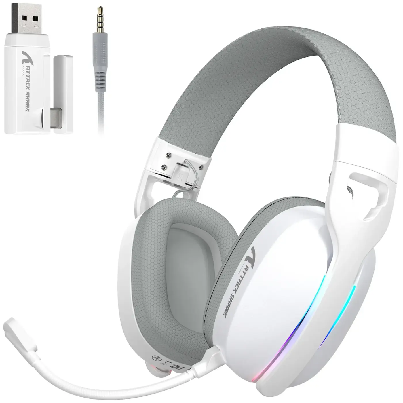 Купити Навушники Attack Shark L90 Wireless White (L90W_AS) - фото 1