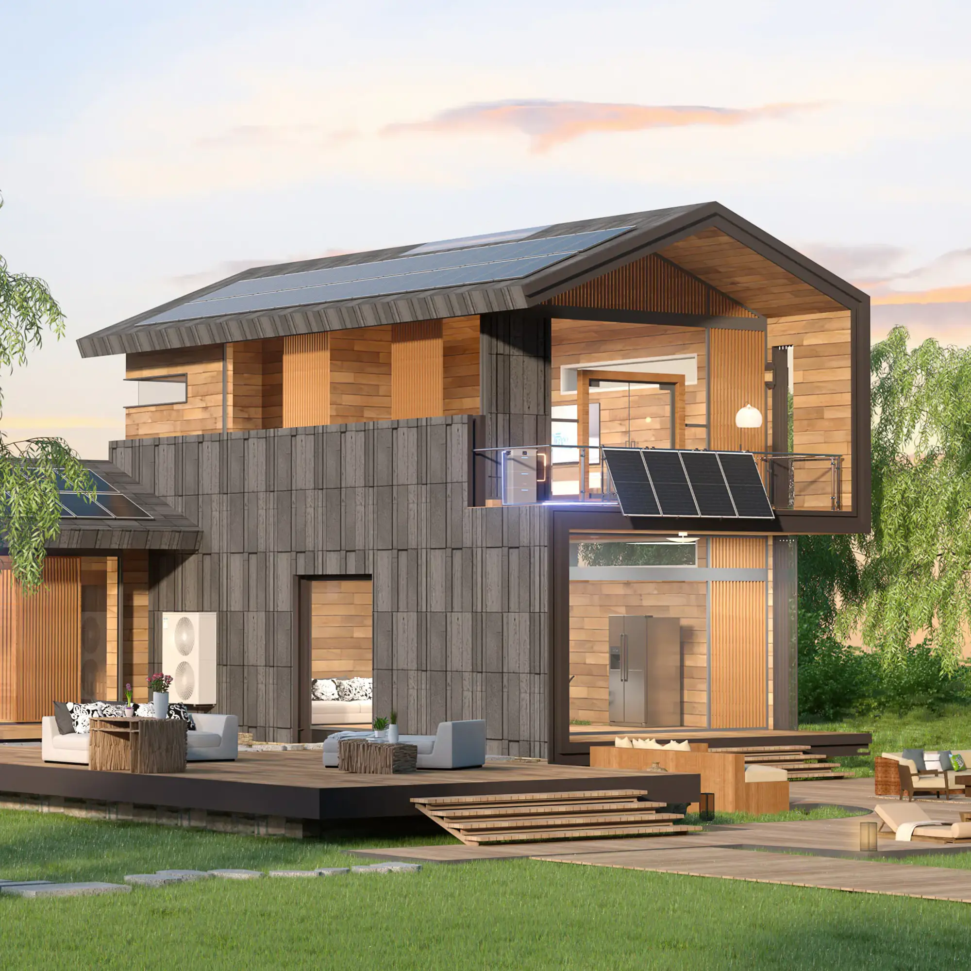 Купить Зарядная станция DEYE SUN-BK250 2500W 5.12kWh LiFePO4 51.2V 4 MPPT 220/230V Однофазная (SUN-BK250-5.12KWH-EU-AM4-32L) - фото 7