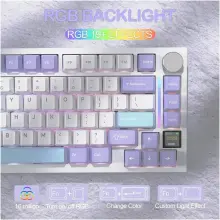 Купити Клавіатура Attack Shark X820 Ultra RGB Wireless Gift Axis White (X820ULTRAGA_AS) - фото 2