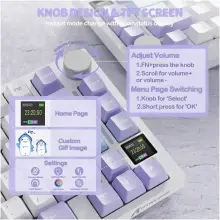 Купити Клавіатура Attack Shark X820 Ultra RGB Wireless Gift Axis White (X820ULTRAGA_AS) - фото 3