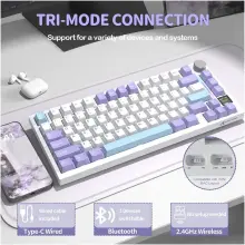 Купити Клавіатура Attack Shark X820 Ultra RGB Wireless Gift Axis White (X820ULTRAGA_AS) - фото 4
