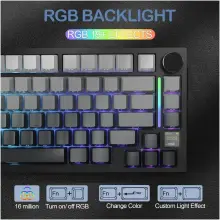 Купити Клавіатура Attack Shark X820 Ultra RGB Wireless Shark Axis Moonlight (X820ULTRASA_AS) - фото 8