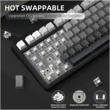 Купити Клавіатура Attack Shark X85 RGB Wireless White Jade Switch Moonlit Night (X85MN_AS) - фото 6