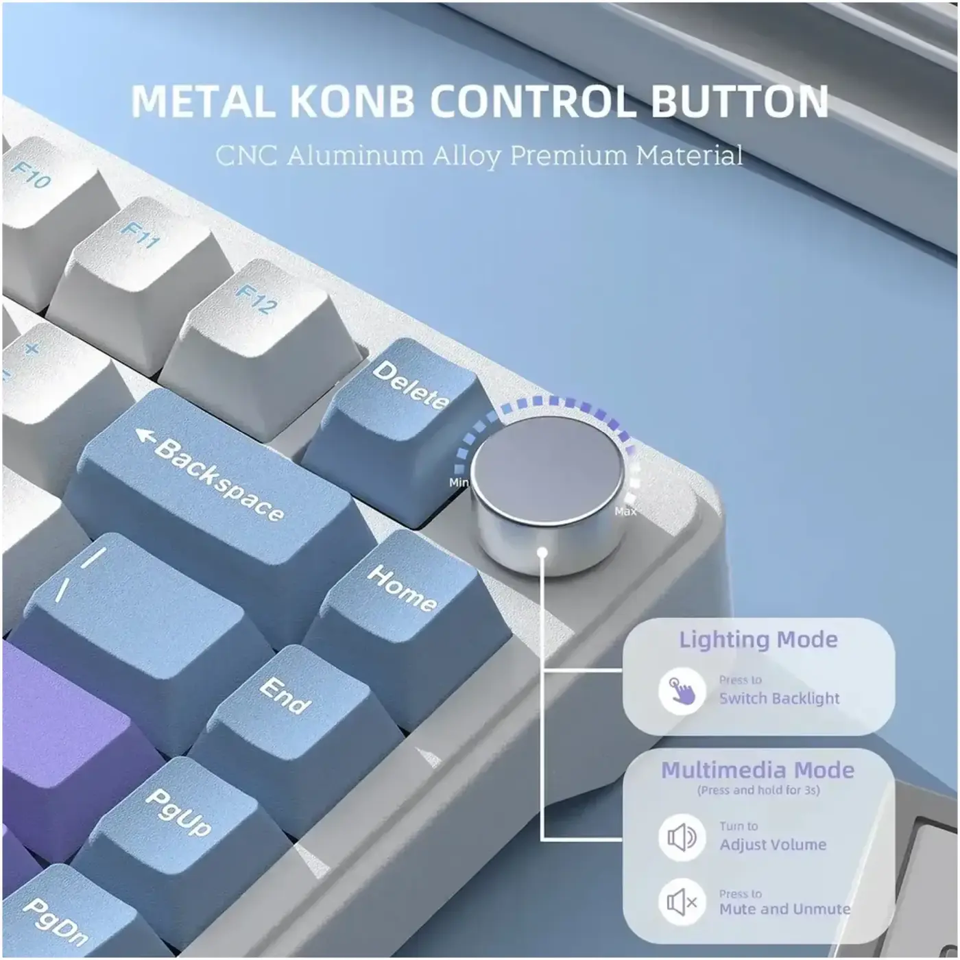 Купити Клавіатура Attack Shark X85 RGB Wireless White Jade Switch Starlight White (X85SW_AS) - фото 2