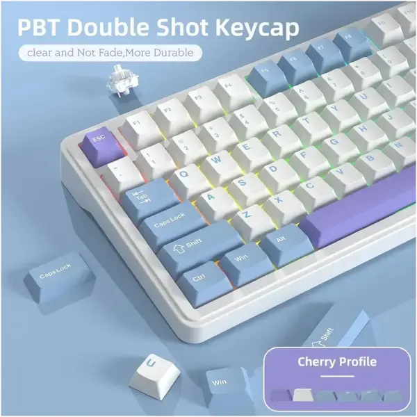 Купити Клавіатура Attack Shark X85 RGB Wireless White Jade Switch Starlight White (X85SW_AS) - фото 3