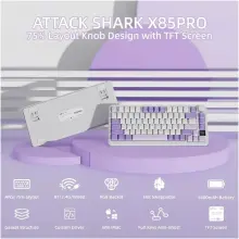 Купити Клавіатура Attack Shark X85PRO RGB Wireless Lavender (X85PROL_AS) - фото 4