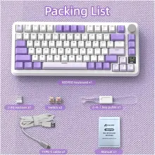Купити Клавіатура Attack Shark X85PRO RGB Wireless Lavender (X85PROL_AS) - фото 9