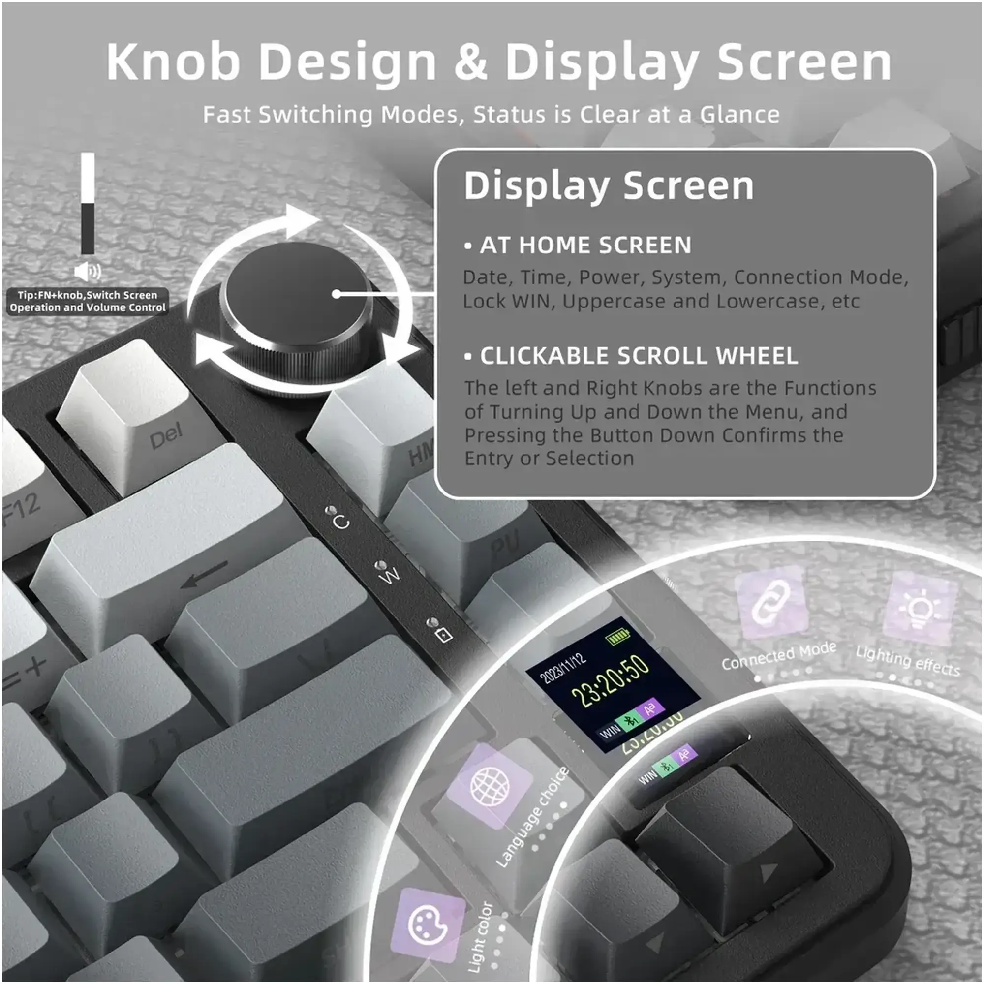 Купити Клавіатура Attack Shark X85PRO RGB Wireless Moonlit Night (X85PROMN_AS) - фото 2