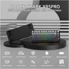 Купити Клавіатура Attack Shark X85PRO RGB Wireless Moonlit Night (X85PROMN_AS) - фото 4