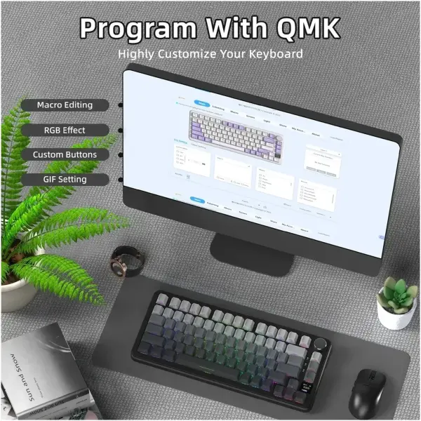 Купити Клавіатура Attack Shark X85PRO RGB Wireless Moonlit Night (X85PROMN_AS) - фото 6