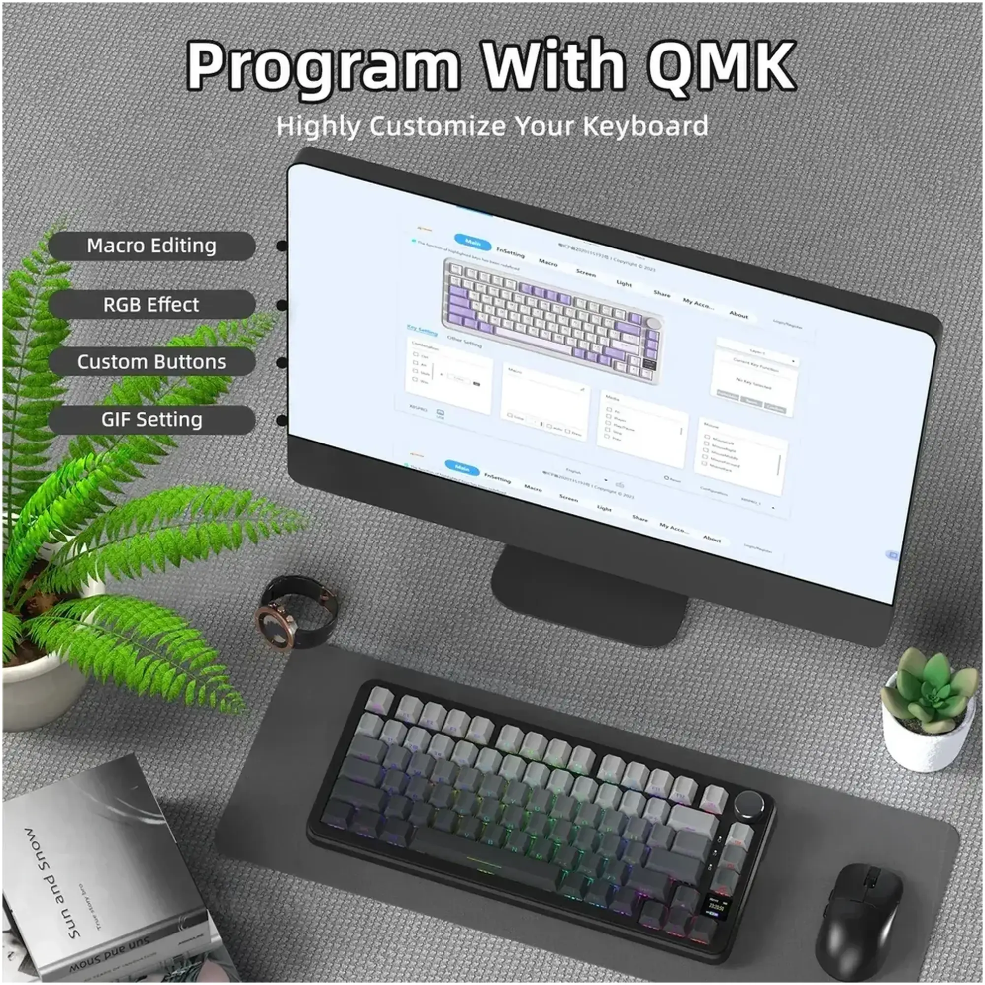 Купити Клавіатура Attack Shark X85PRO RGB Wireless Moonlit Night (X85PROMN_AS) - фото 6
